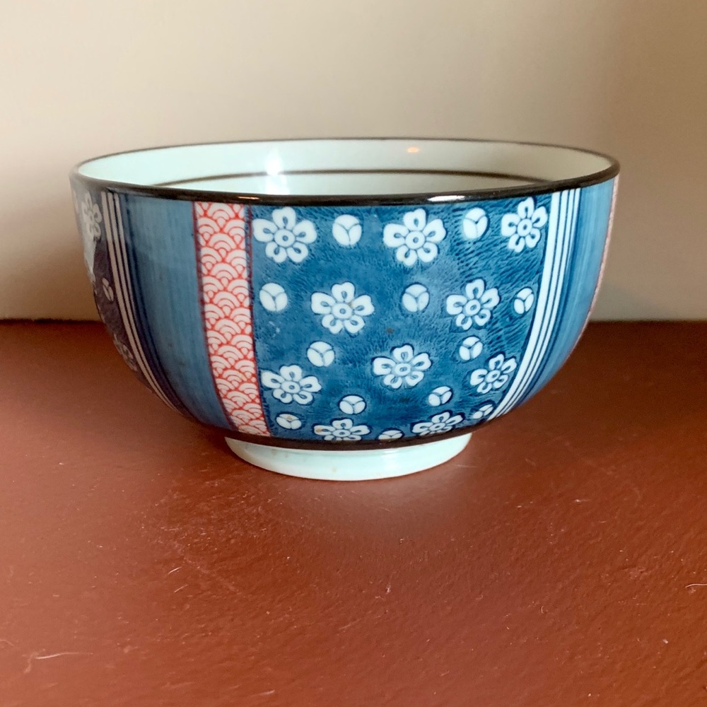 Vintage Japanese Glazed Porcelain Bowl